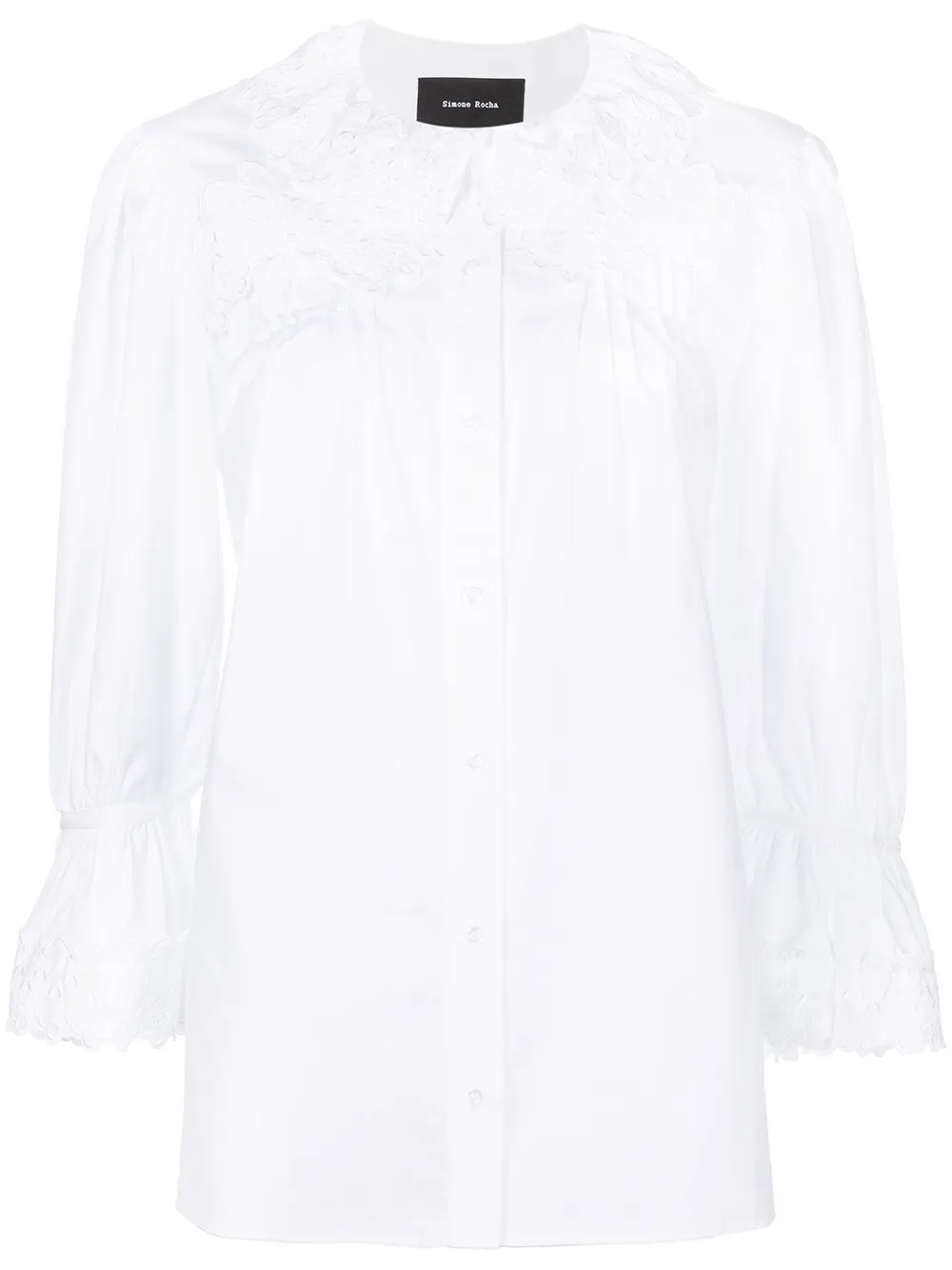 Simone Rocha broderie anglaise cotton blouse