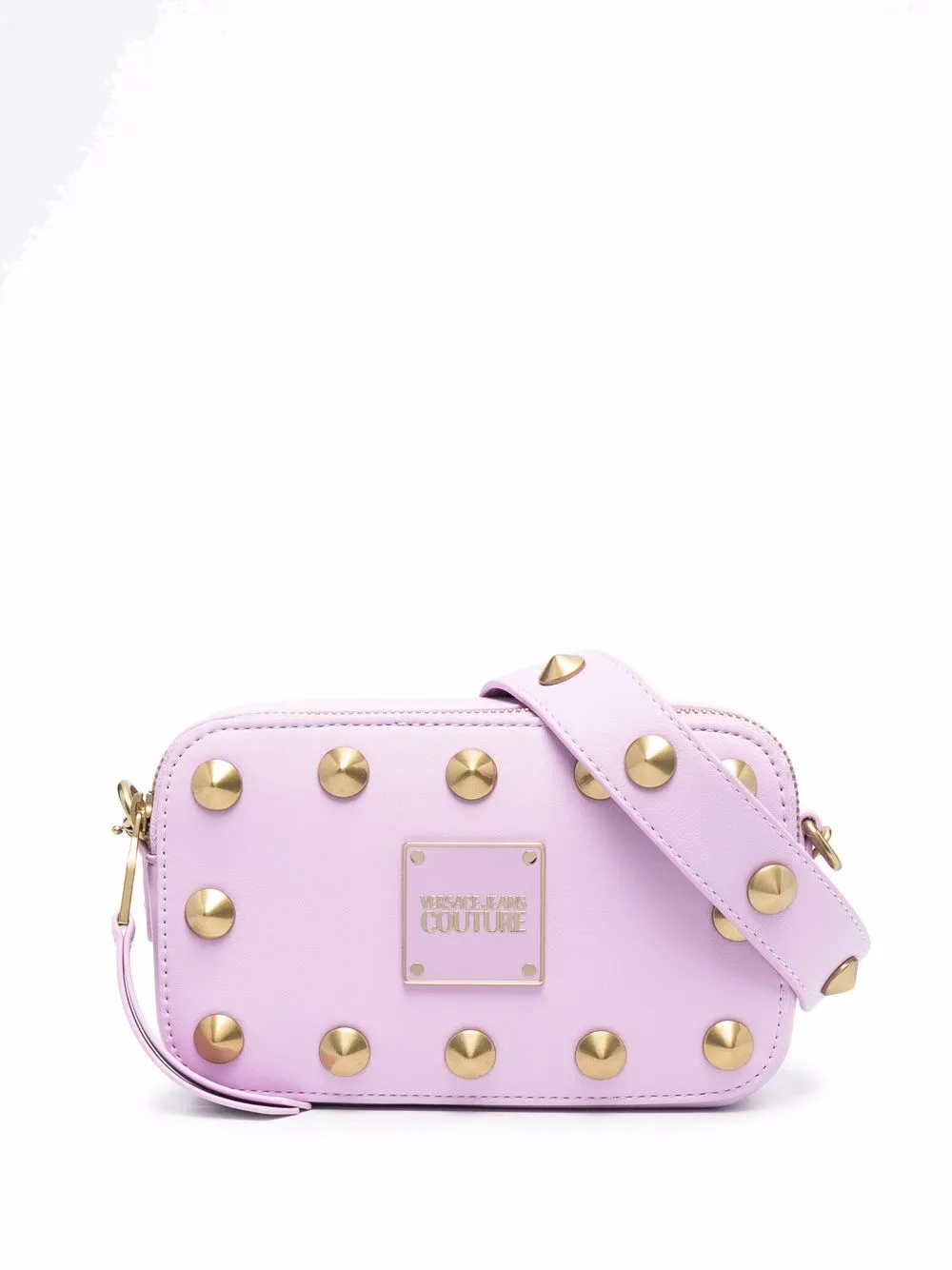 

Versace Jeans Couture stud-embellished crossbody bag - Purple