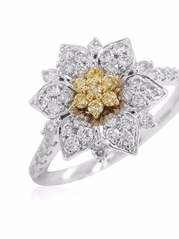 HYT Jewelry Platinum Sunshine Yellow Diamond Engagement Ring - Farfetch