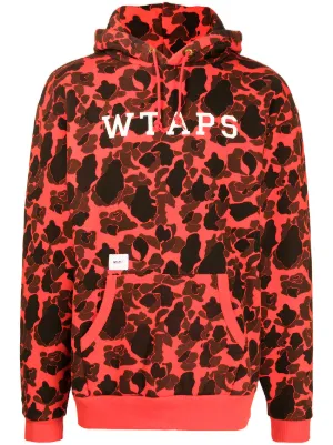 WTAPS camouflage print Pullover Hoodie Farfetch