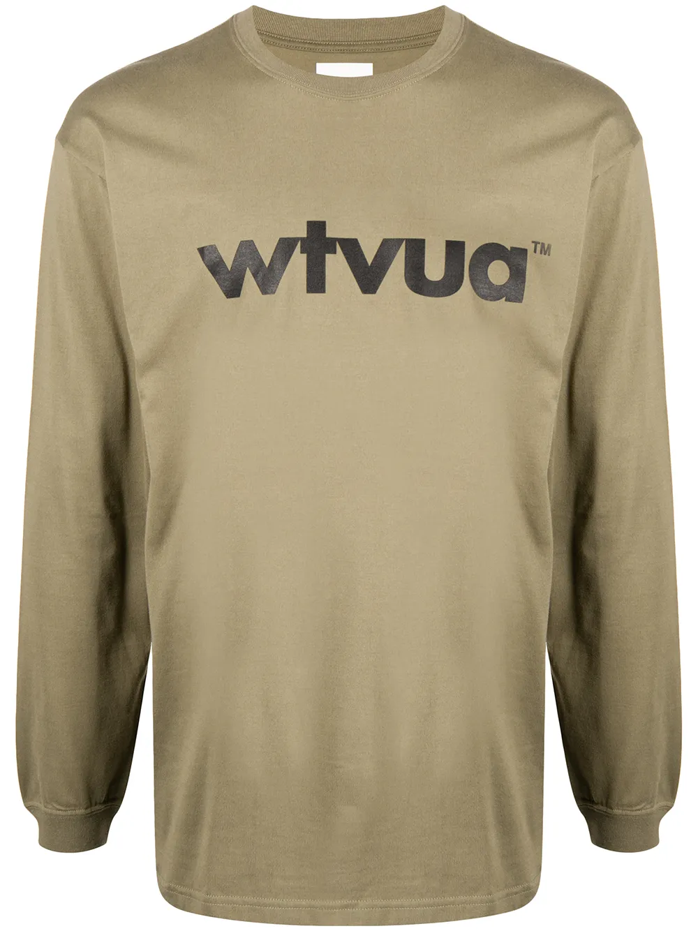 WTAPS футболка с длинными рукавами и логотипом
