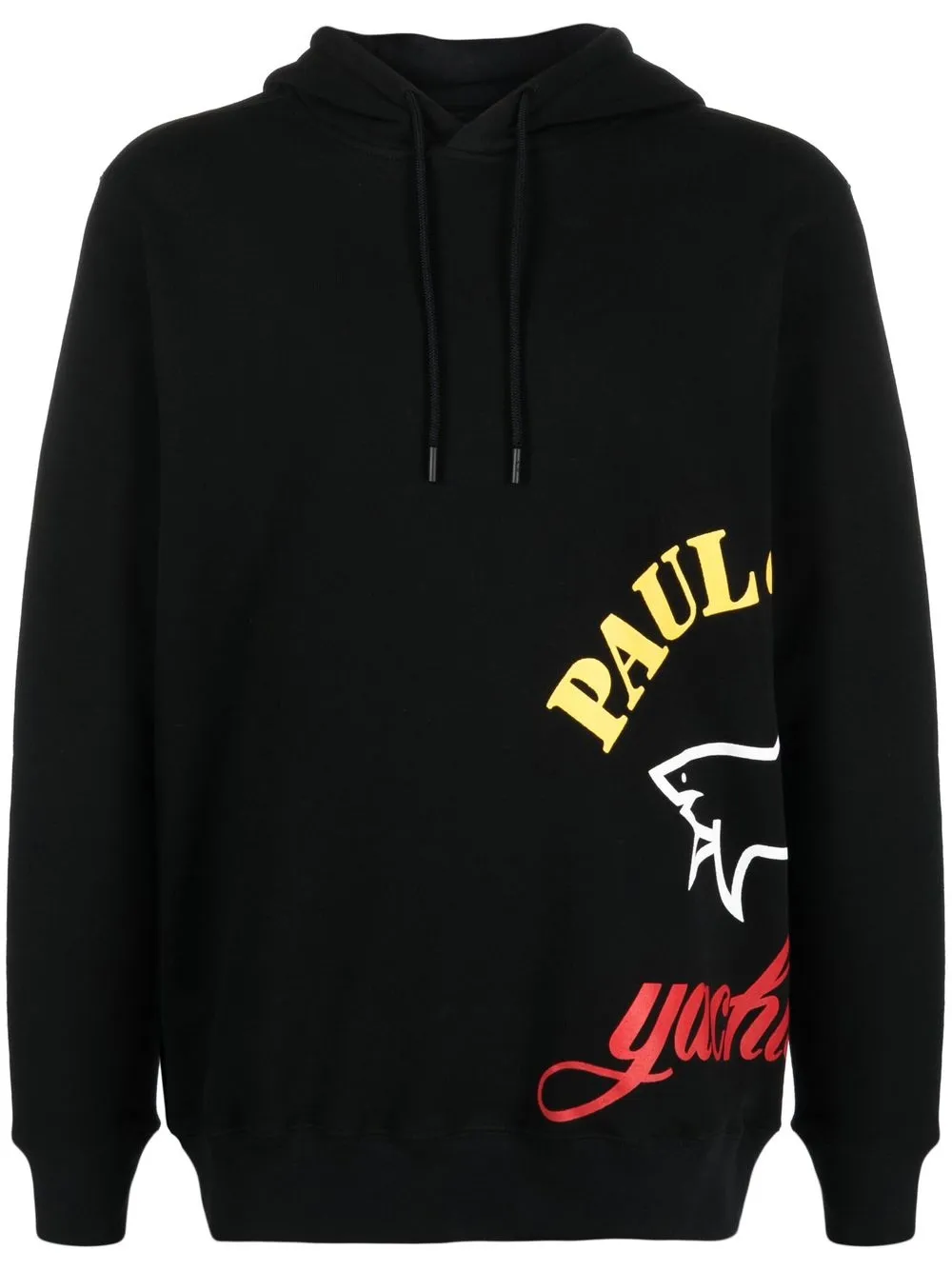 

Paul & Shark hoodie oversize con logo estampado - Negro