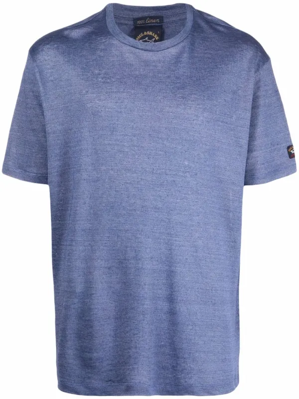 Shark Crew Neck short-sleeved Linen 