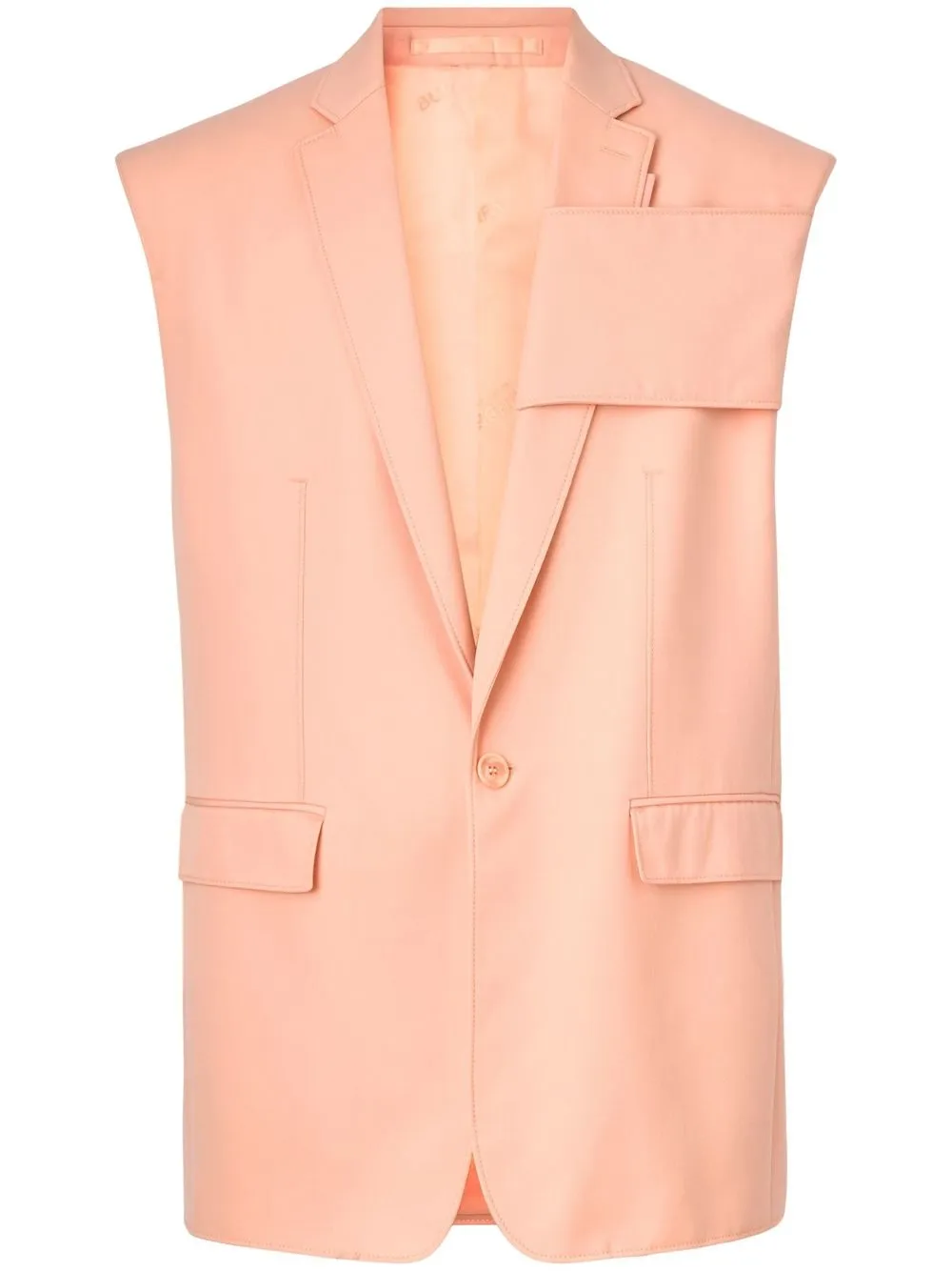 

Burberry panel detail tailored gilet - Pink