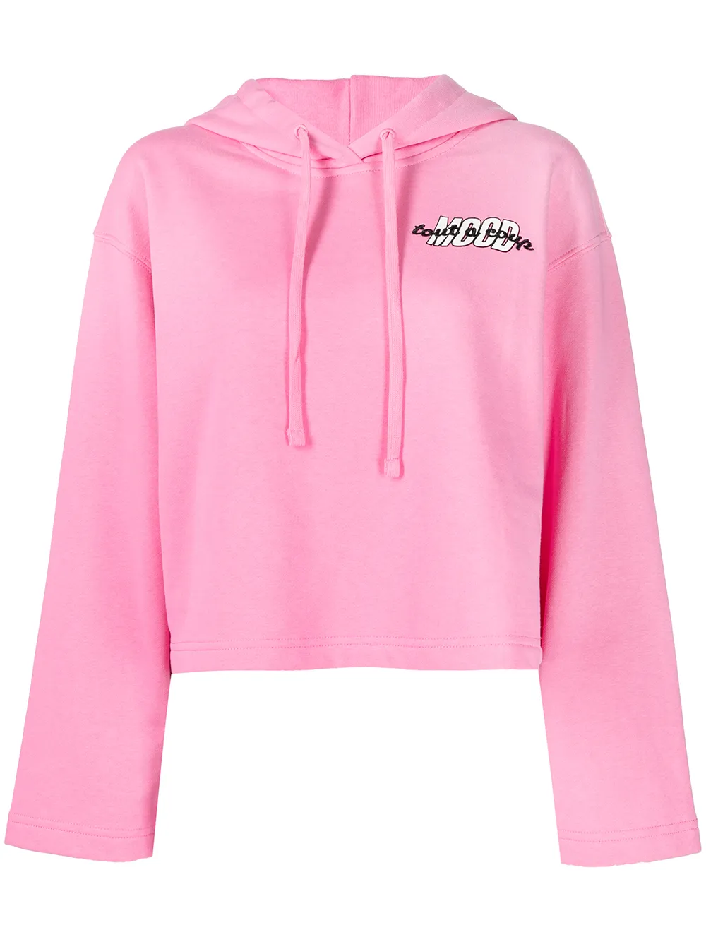 

tout a coup sudadera Mood con logo bordado - Rosado