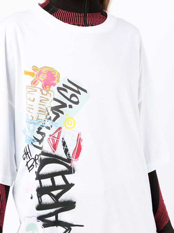 Louis Vuitton Graffiti Print Shortsleeved T-shirt - Farfetch