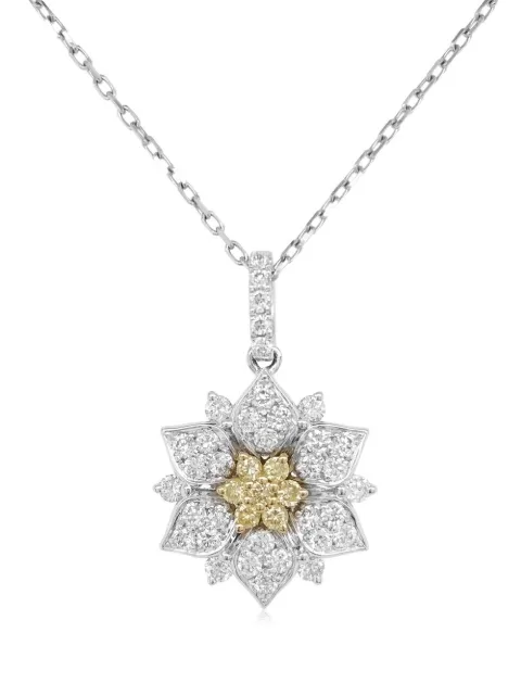 HYT Jewelry collier en platine à pendentif Sunshine Yellow Diamond