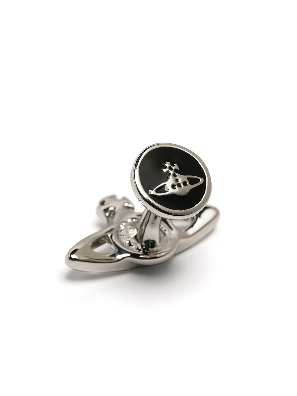 Vivienne Westwood Mini Bas Relief manchetknopen met Orb-detail - Zilver