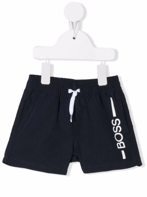 BOSS Kidswear logo-print drawstring swim shorts 