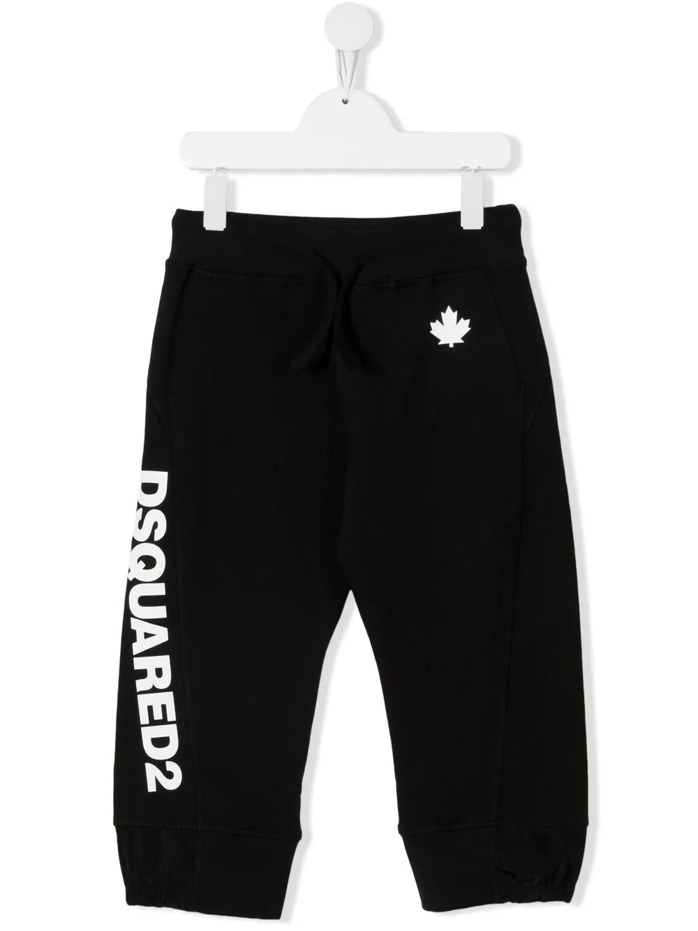 

Dsquared2 Kids shorts con cordón y logo estampado - Negro