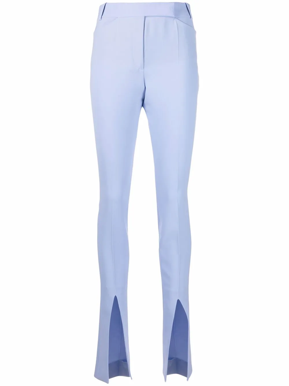 

The Attico front slit tailored trousers - Blue