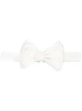 Emporio Armani silk bow tie - White