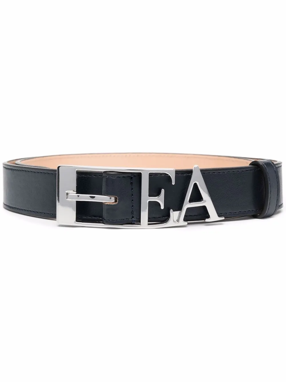 

Emporio Armani cinturón con hebilla del logo - Azul