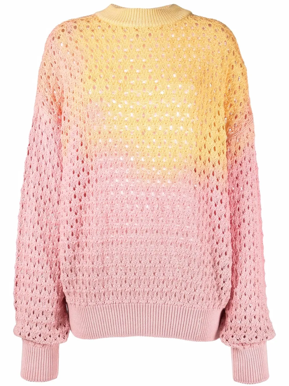 

The Attico gradient-effect oversized jumper - Pink