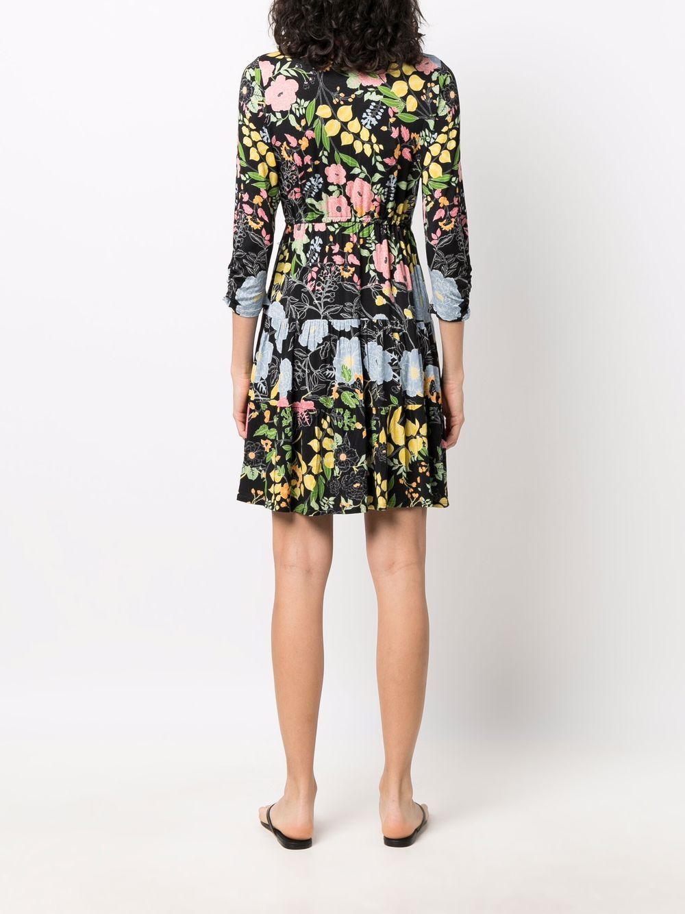 фото Hale bob floral-print v-neck mini dress