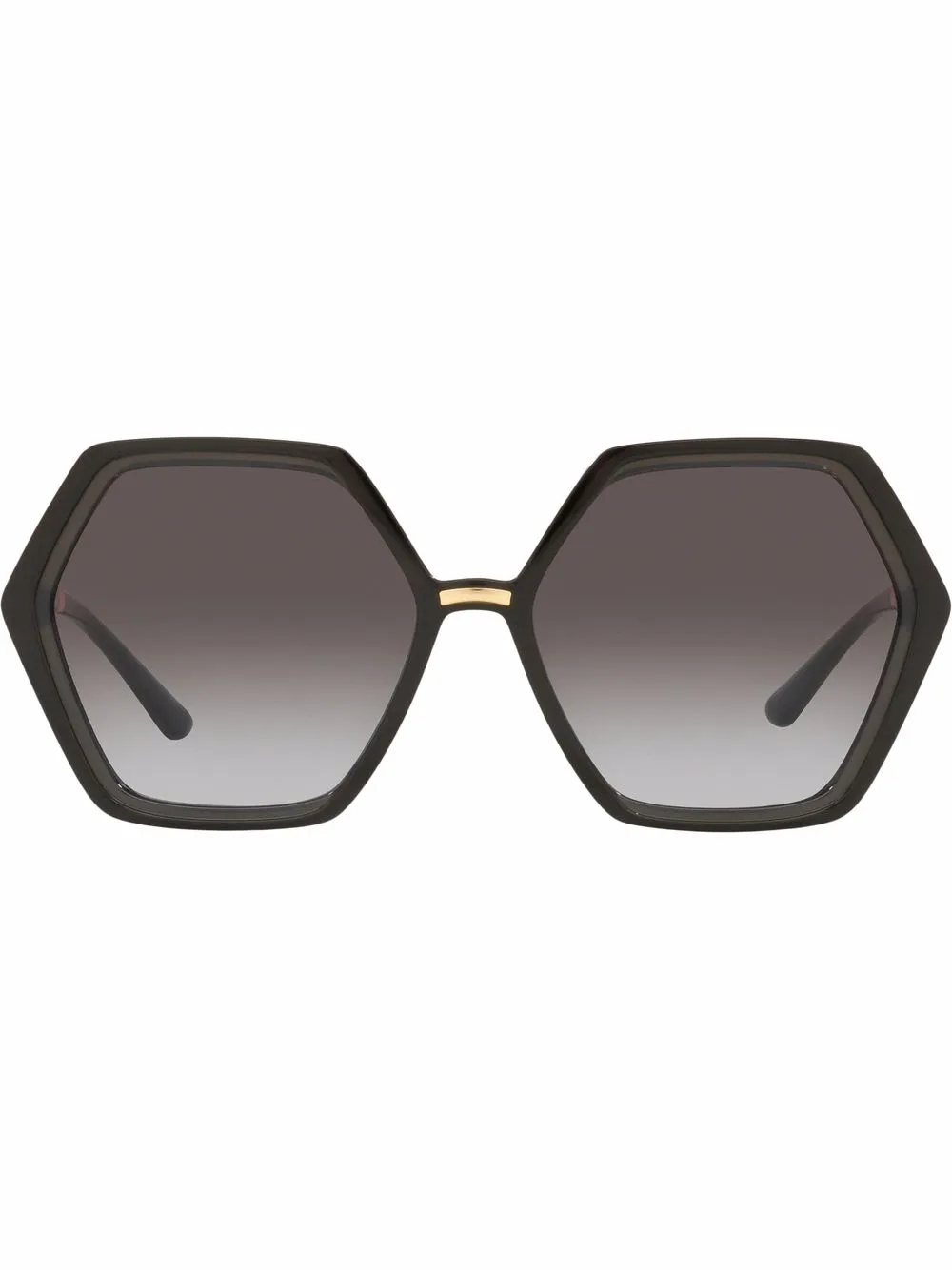 фото Dolce & gabbana eyewear солнцезащитные очки в шестиугольной оправе