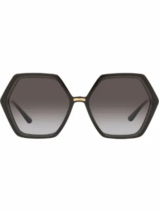 Shop Dolce & Gabbana Eyewear hexagon-frame sunglasses with Express Delivery  - FARFETCH