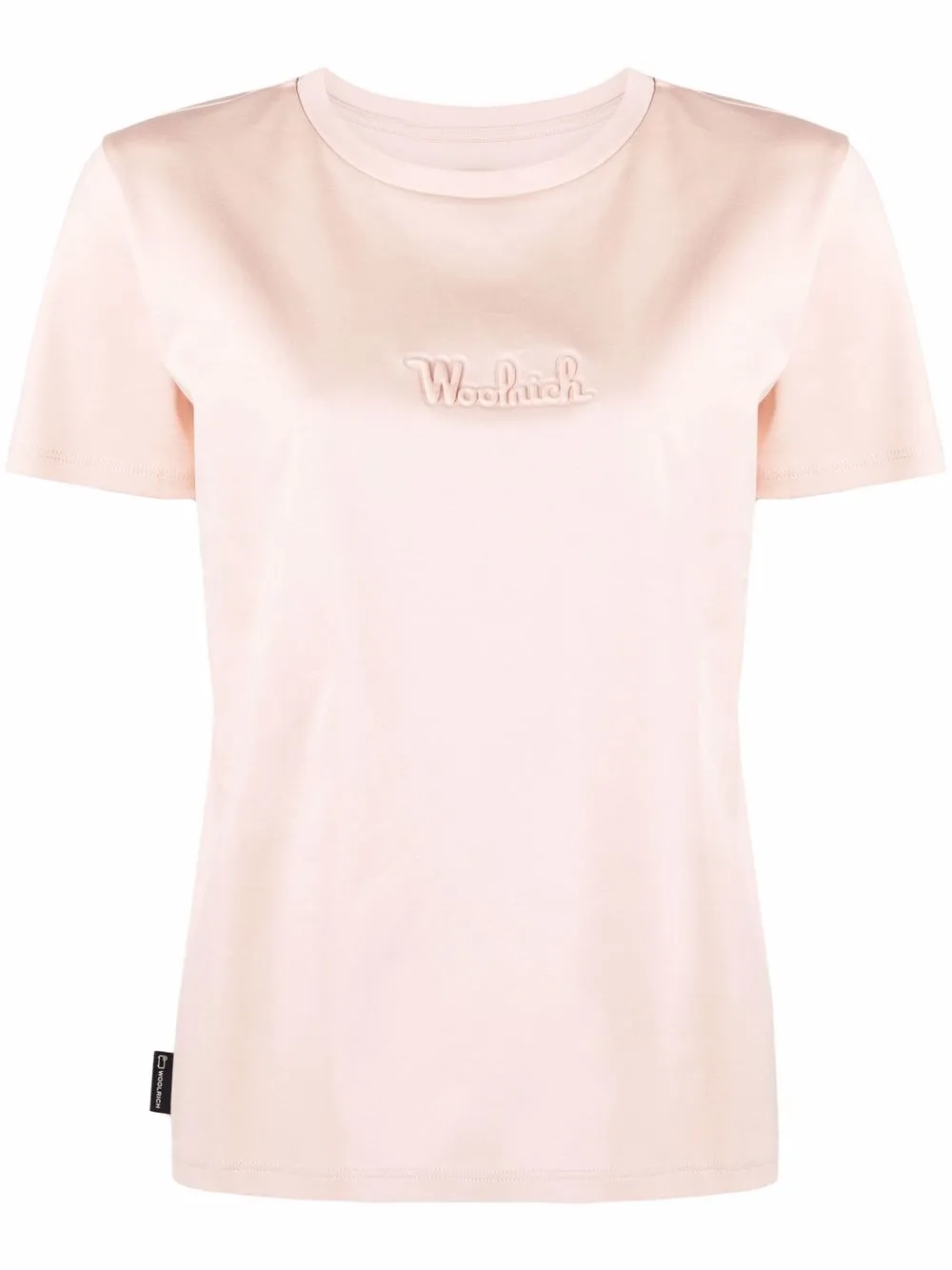 woolrich t-shirt à logo débossé - rose