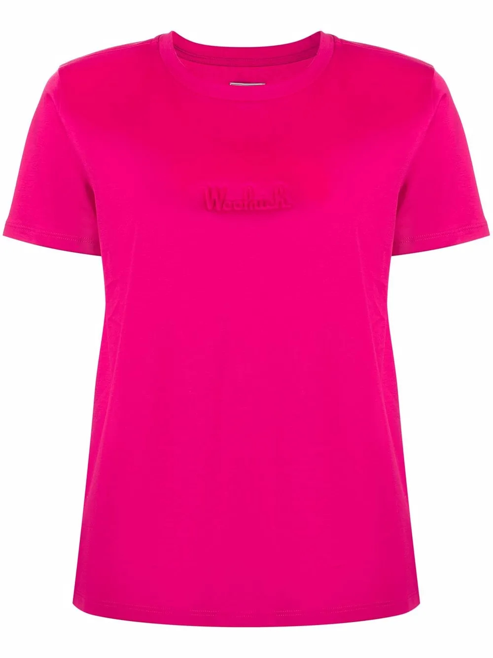 

Woolrich debossed-logo T-shirt - Pink