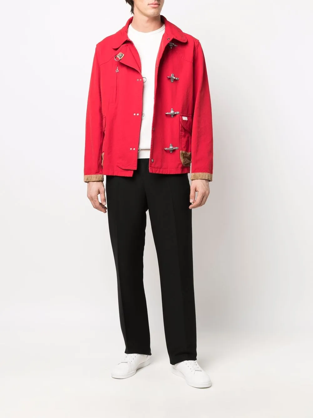 FAY LIGHTWEIGHT SUEDE-DETAIL JACKET