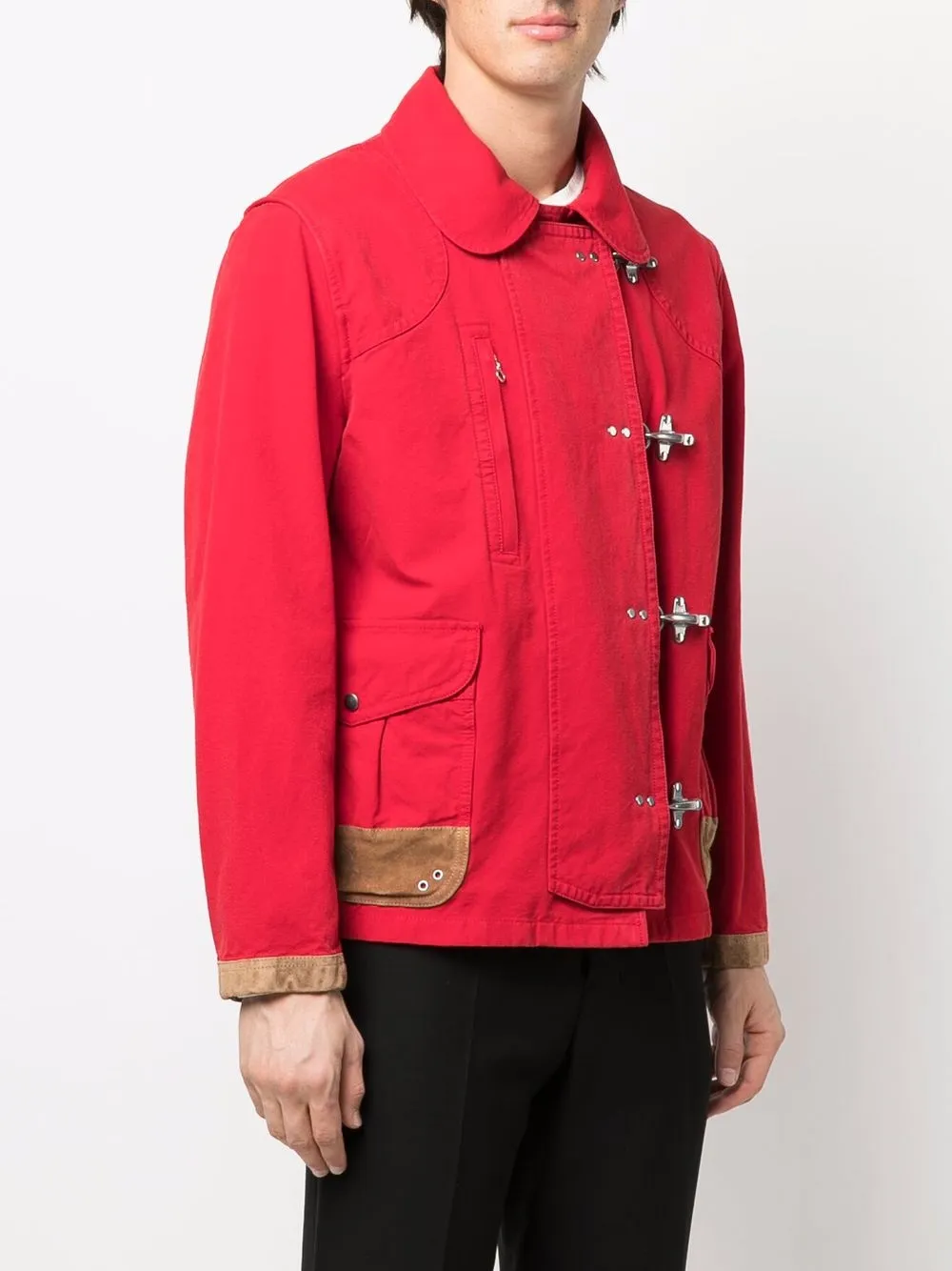 FAY LIGHTWEIGHT SUEDE-DETAIL JACKET