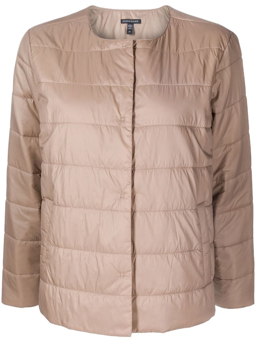 Eileen Fisher Quilted round neck Puffer Jacket Farfetch