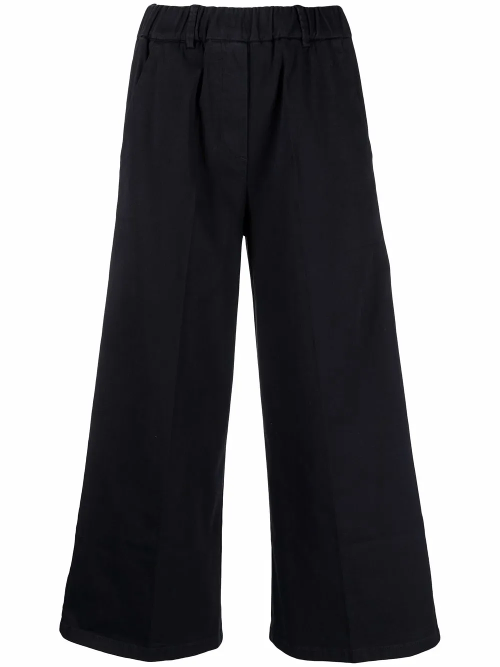 

Alysi wide cropped-leg trousers - Blue