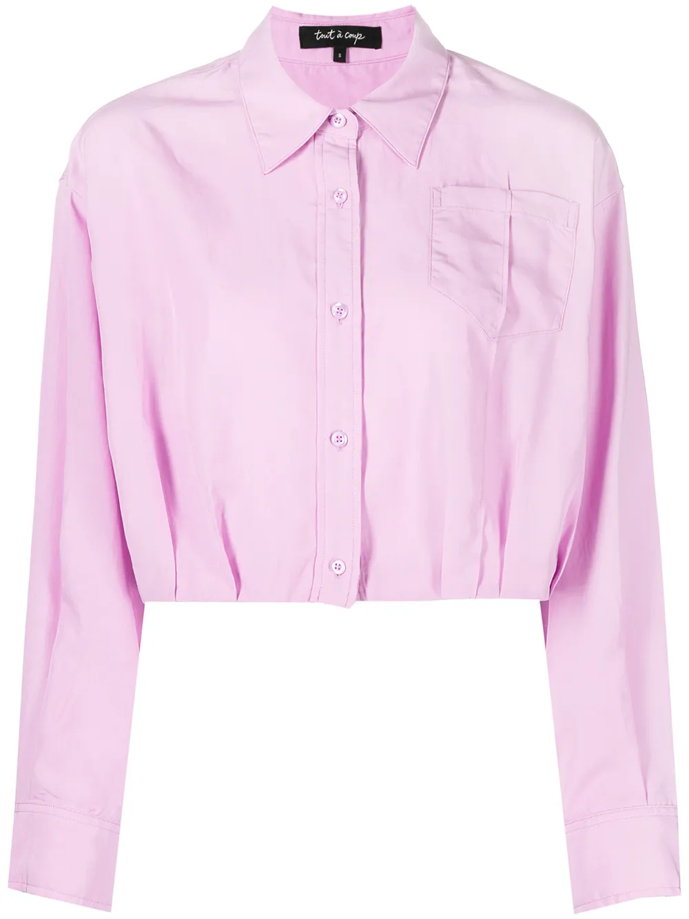 

tout a coup camisa corta manga larga - Rosado