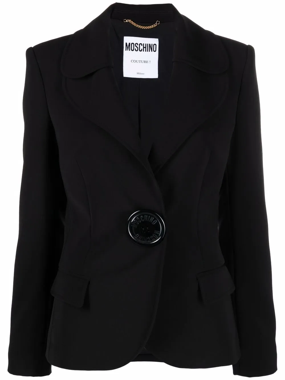 Moschino oversized-button tailored blazer