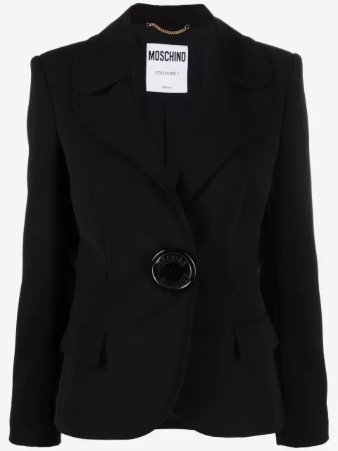 Moschino oversized-button tailored blazer