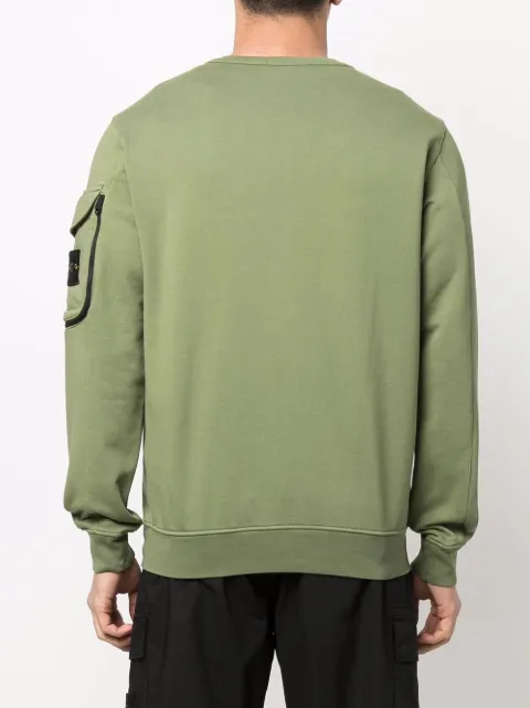 olive stone island sweatshirt