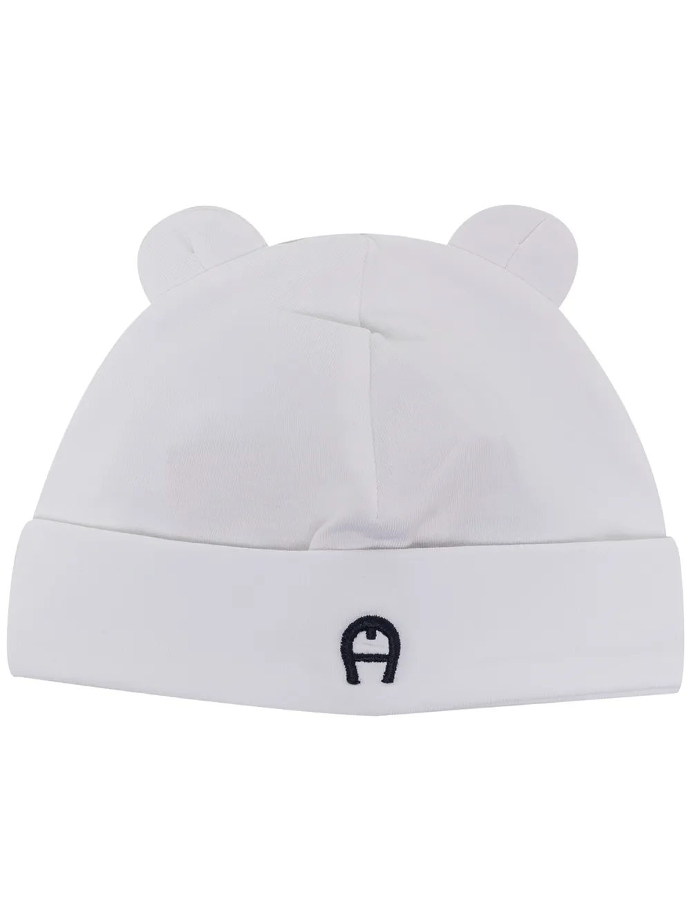 

Aigner Kids gorro con logo bordado - Blanco