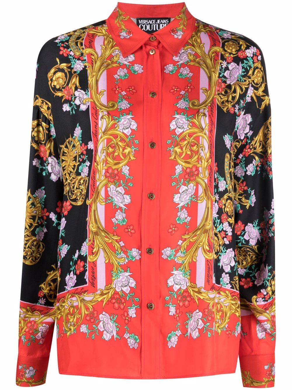 Versace Jeans Couture Sun Flower Garland-print Shirt - Farfetch