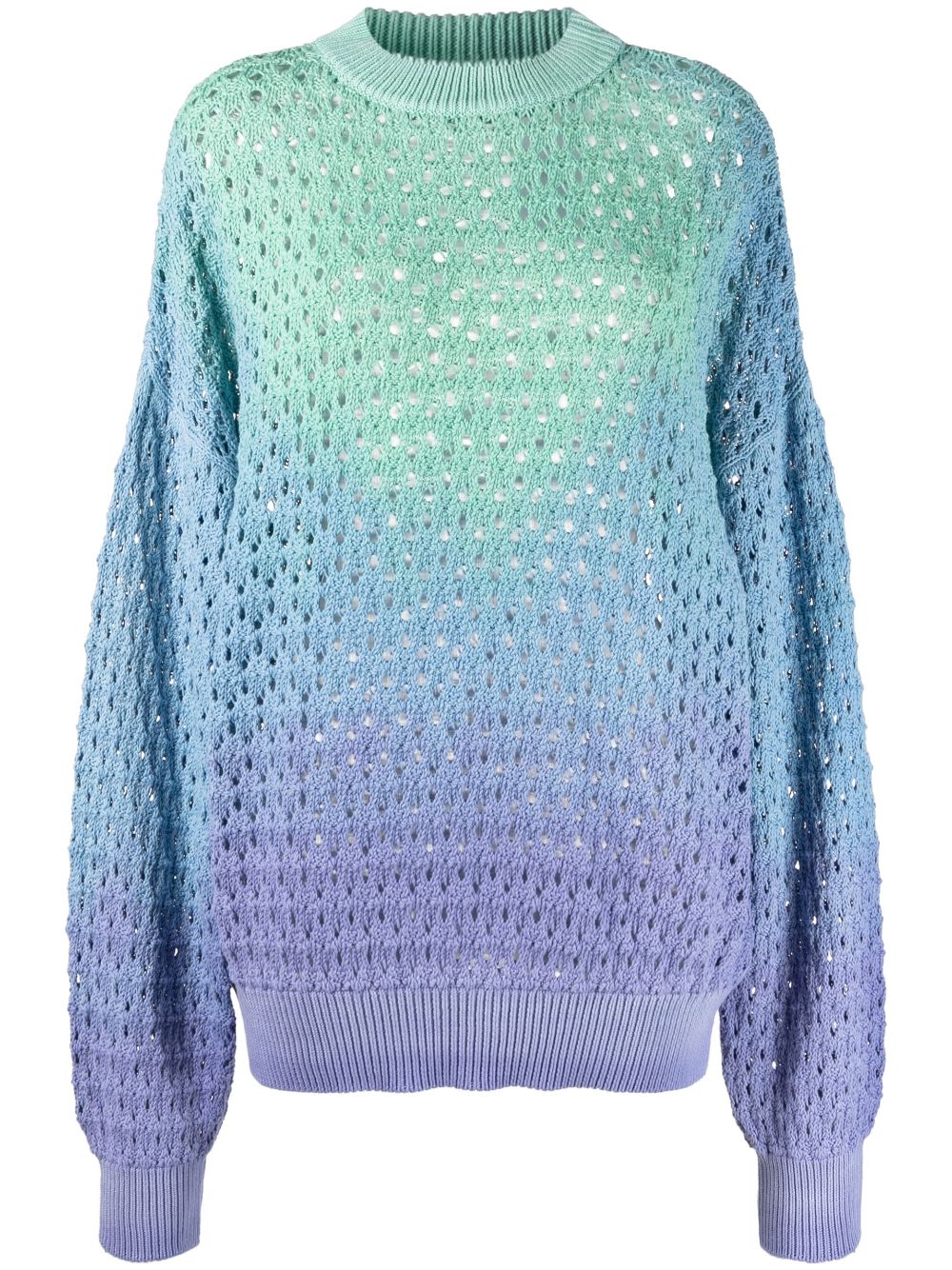 The Attico tie-dye Open Knit Jumper - Farfetch