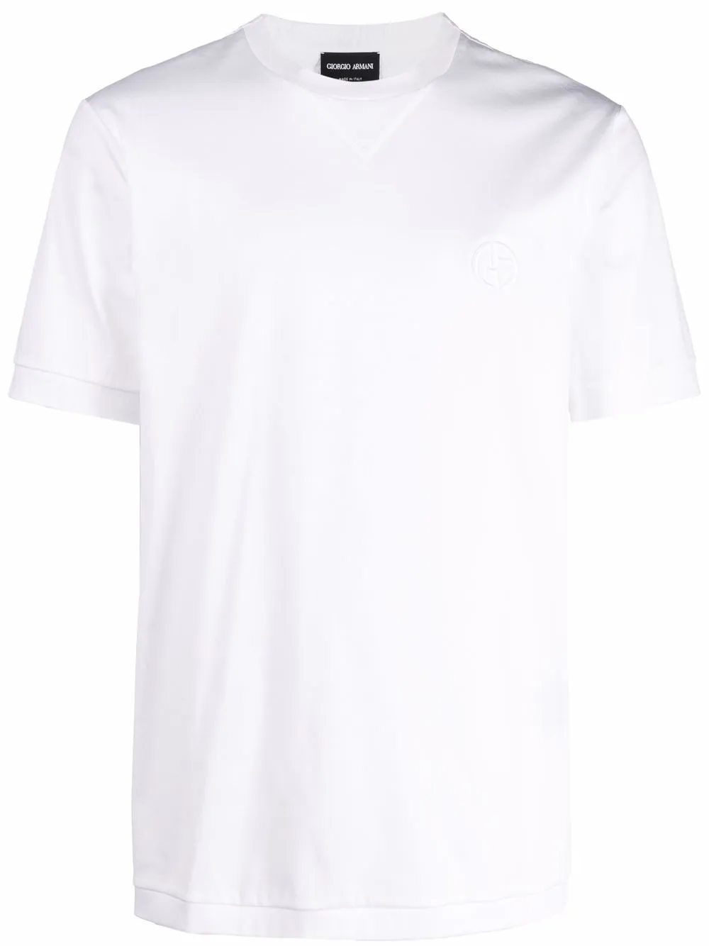 

Giorgio Armani playera con cuello redondo - Blanco