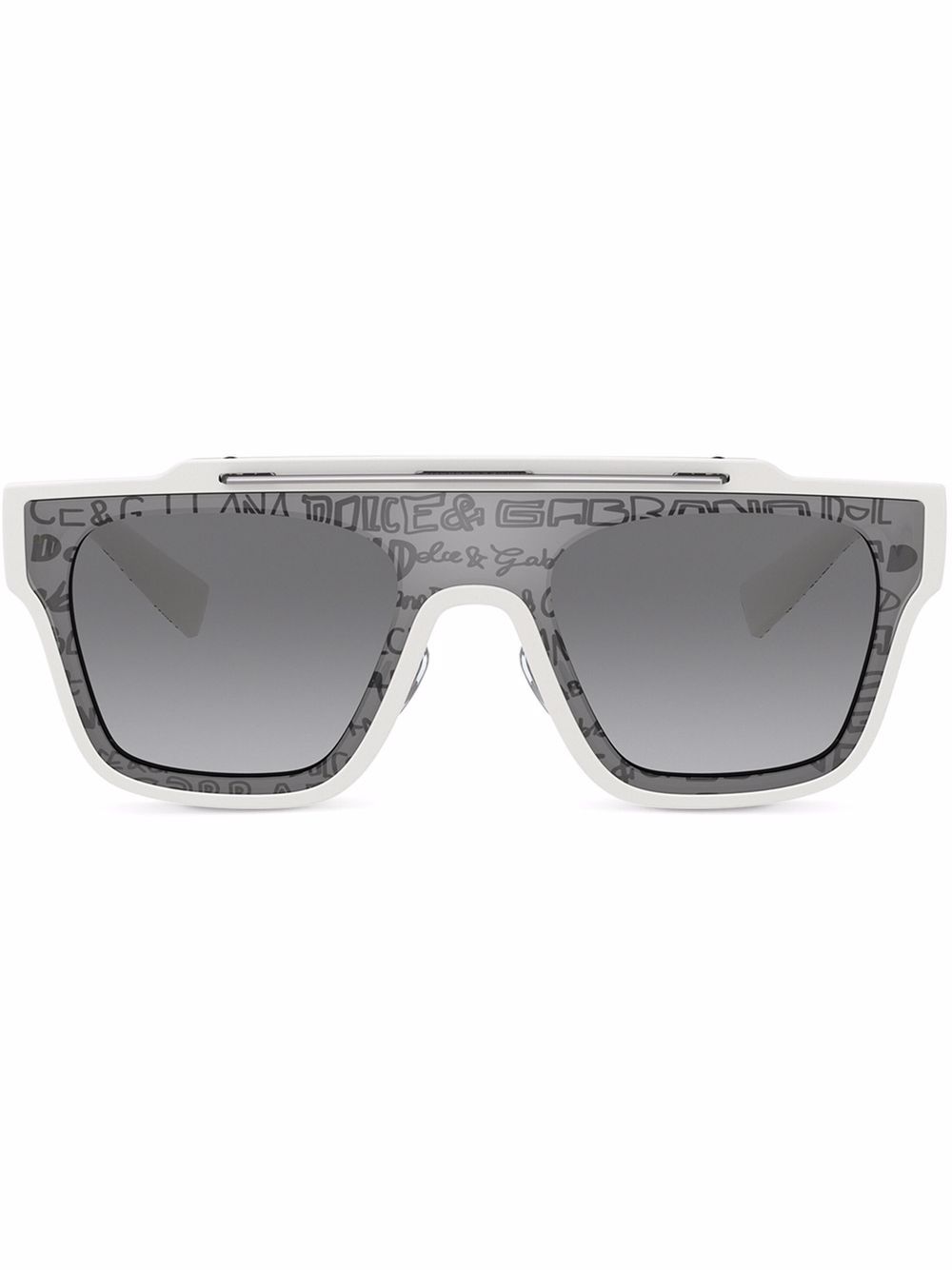 

Dolce & Gabbana Eyewear square frame logo sunglasses - Grey