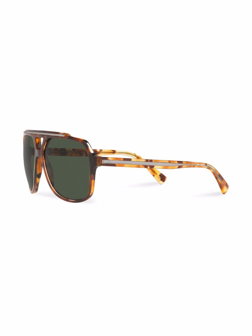 Dolce & Gabbana Eyewear tortoise pilot-frame sunglasses - Green