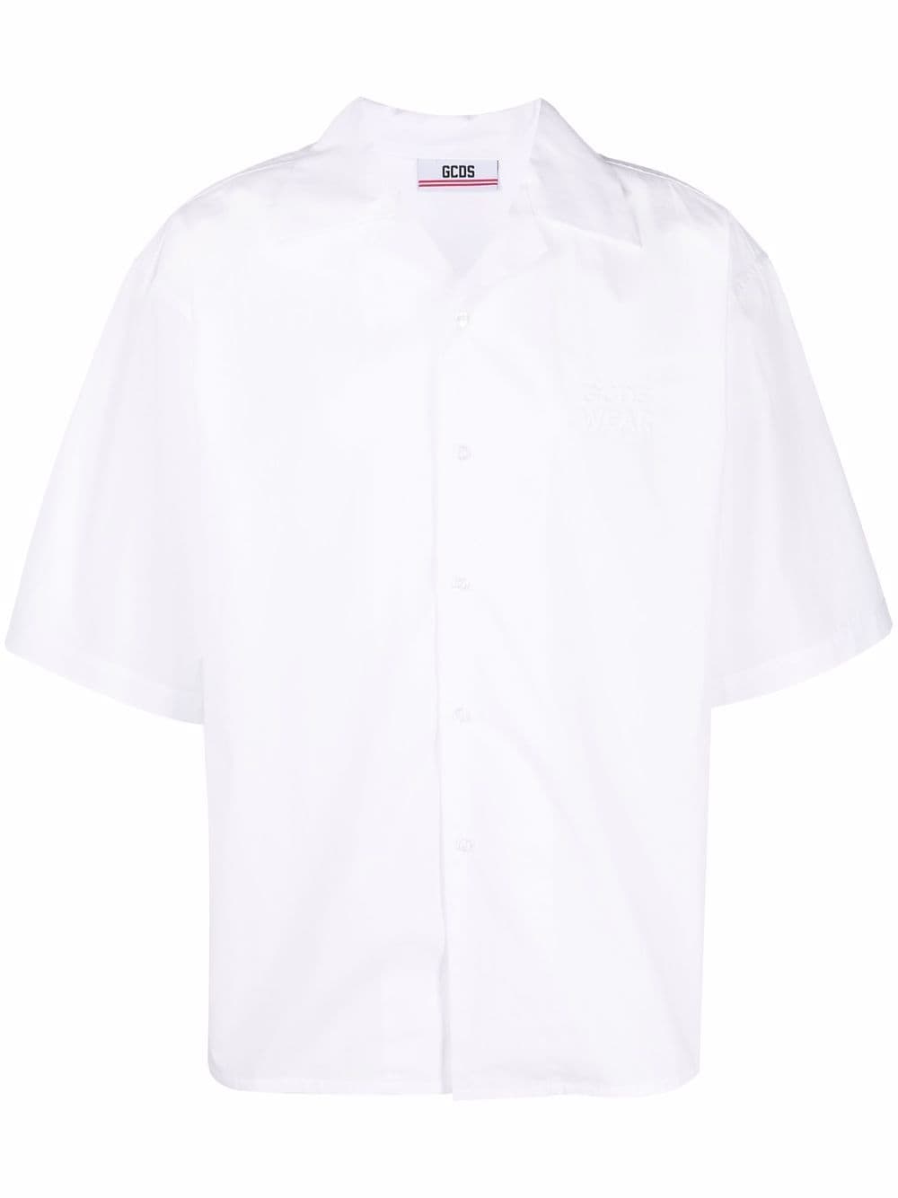 фото Gcds рубашка с короткими рукавами и вышитым логотипом