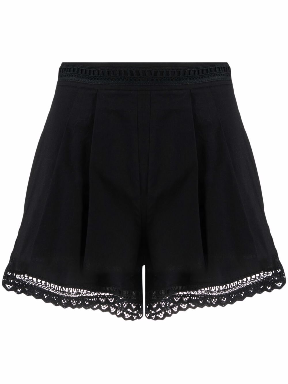 

Ermanno Scervino shorts con diseño de crochet - Negro