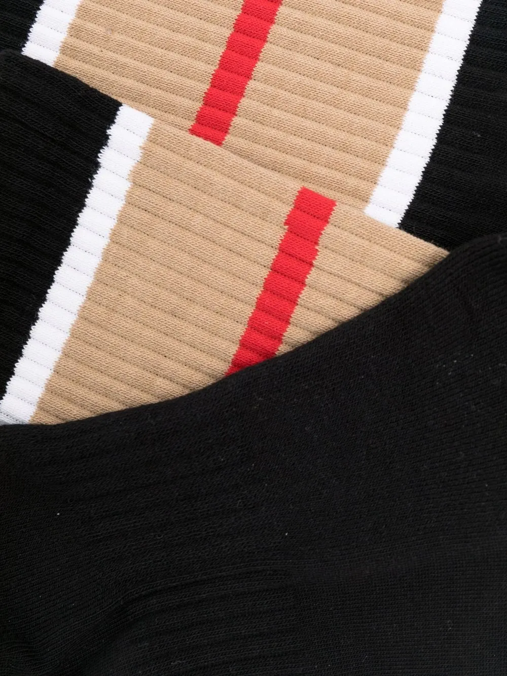 фото Burberry носки в рубчик в полоску icon stripe