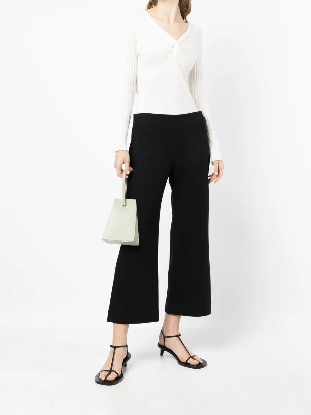 Vince Cropped broek - Zwart
