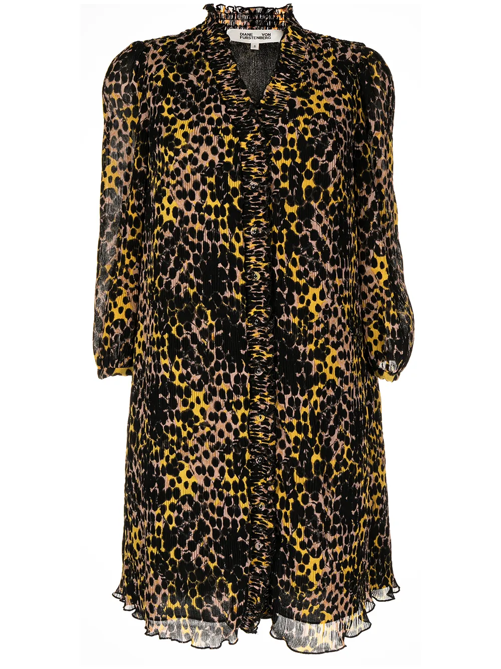 фото Dvf diane von furstenberg короткое платье layla с v-образным вырезом