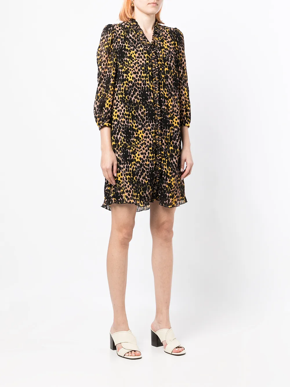 фото Dvf diane von furstenberg короткое платье layla с v-образным вырезом