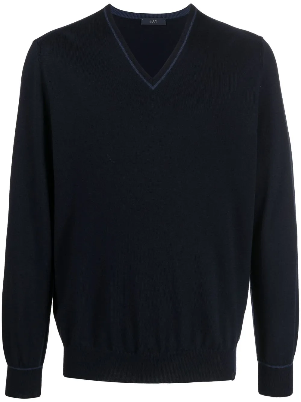 

Fay V-neck long-sleeve jumper - Blue