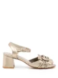 Sarah Chofakian Antonieta 65mm tassel-embellished sandals - Metallic