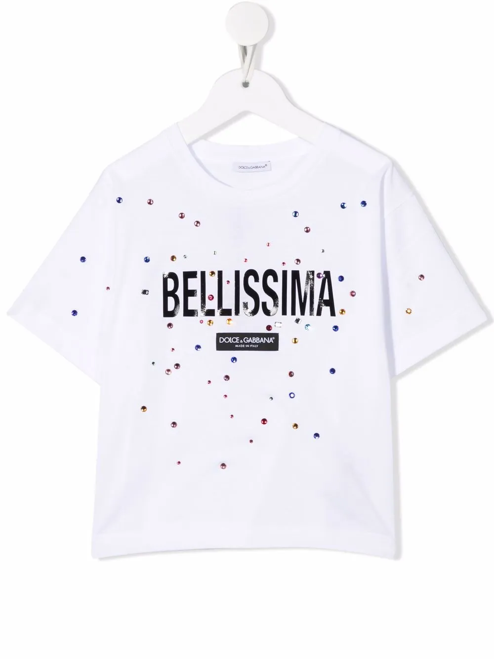 

Dolce & Gabbana Kids playera con eslogan estampado - Blanco