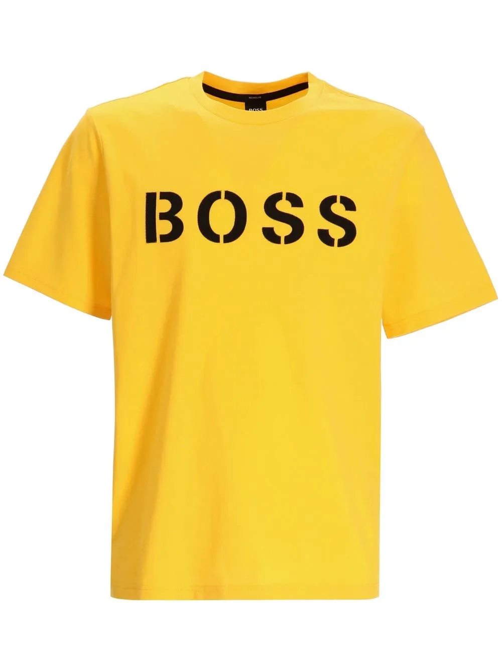 

BOSS logo-print short-sleeve T-shirt - Yellow