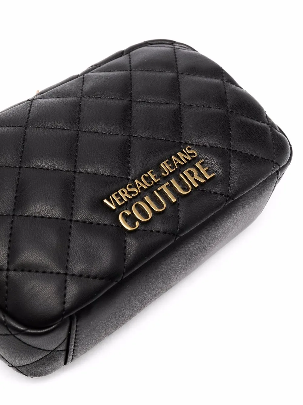 фото Versace jeans couture стеганая сумка-сэтчел с логотипом