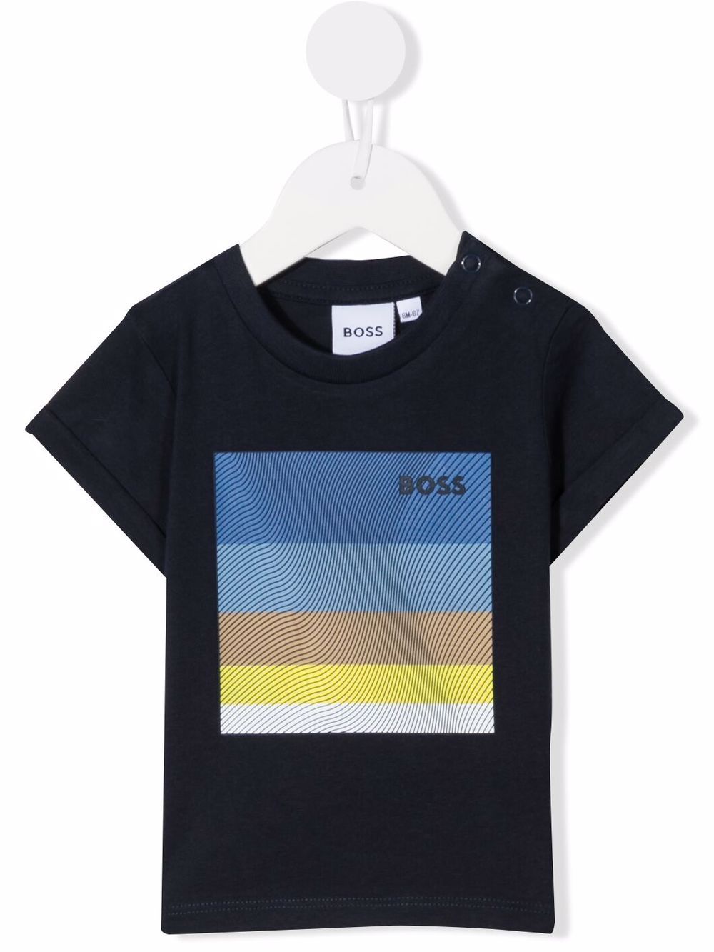 

BOSS Kidswear playera con logo estampado - Azul