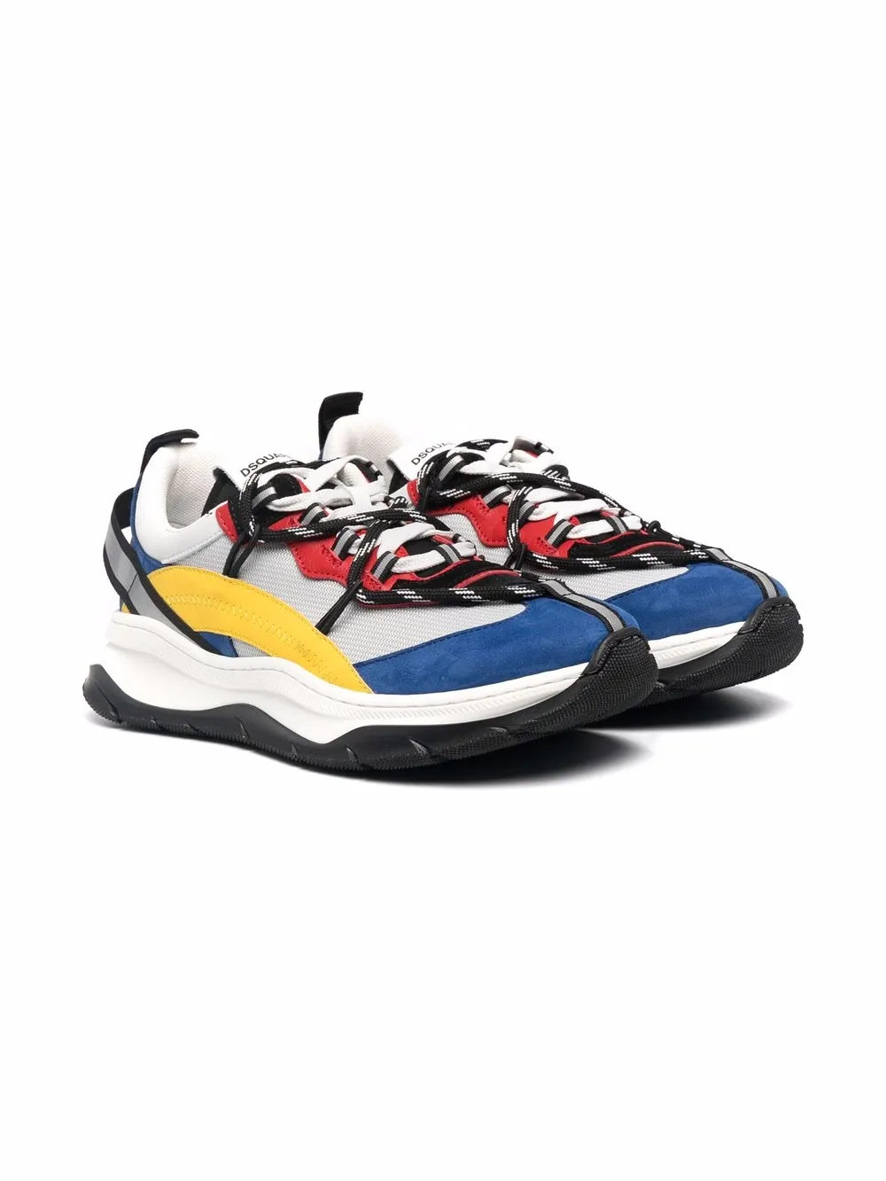 

Dsquared2 Kids tenis con paneles y diseño color block - Azul